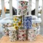 Set Of Six Straight Mugs In Assorted Floral Designs, thumbnail 1 of 10