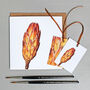 Gift Tags With Dried Protea Bud Illustrations, thumbnail 2 of 4