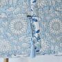Block Printed Blue Cornflower Quilted Bag, thumbnail 4 of 6