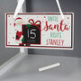 Personalised Santa Christmas Chalk Countdown Sign, thumbnail 1 of 3