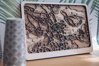 Stockholm Multi Layer Wood Map, 2 of 5