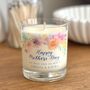 Mothers Day Personalised Floral Candle, thumbnail 3 of 3