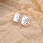 Amalia Ivory Silver Pearl Crown Baroque Charm Earrings, thumbnail 2 of 6