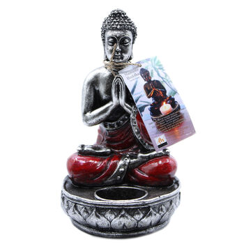 Buddha Candle Holder Red Medium, 9 of 9
