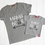 Personalised Mama Bear And Baby Bear T Shirt Set, thumbnail 1 of 5