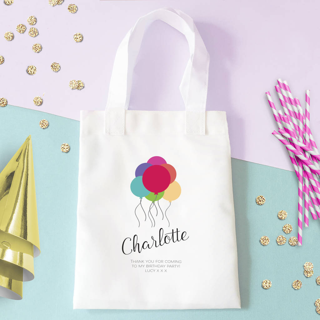 Personalised Birthday Party Bag By Sarah Hurley