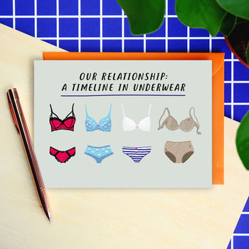 Our Relationship: A Timeline In Underwear Card, 2 of 2