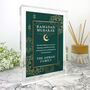 Personalised Ramadan Mubarak Giant Crystal Block 19.5cm X 14cm, thumbnail 1 of 11
