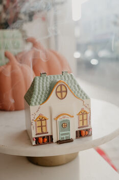 Autumn Pumpkin Cottage Incense Burner, 2 of 2