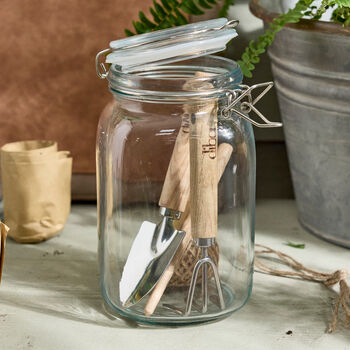 Gardeners Jar And Tools Gift Set, 2 of 3