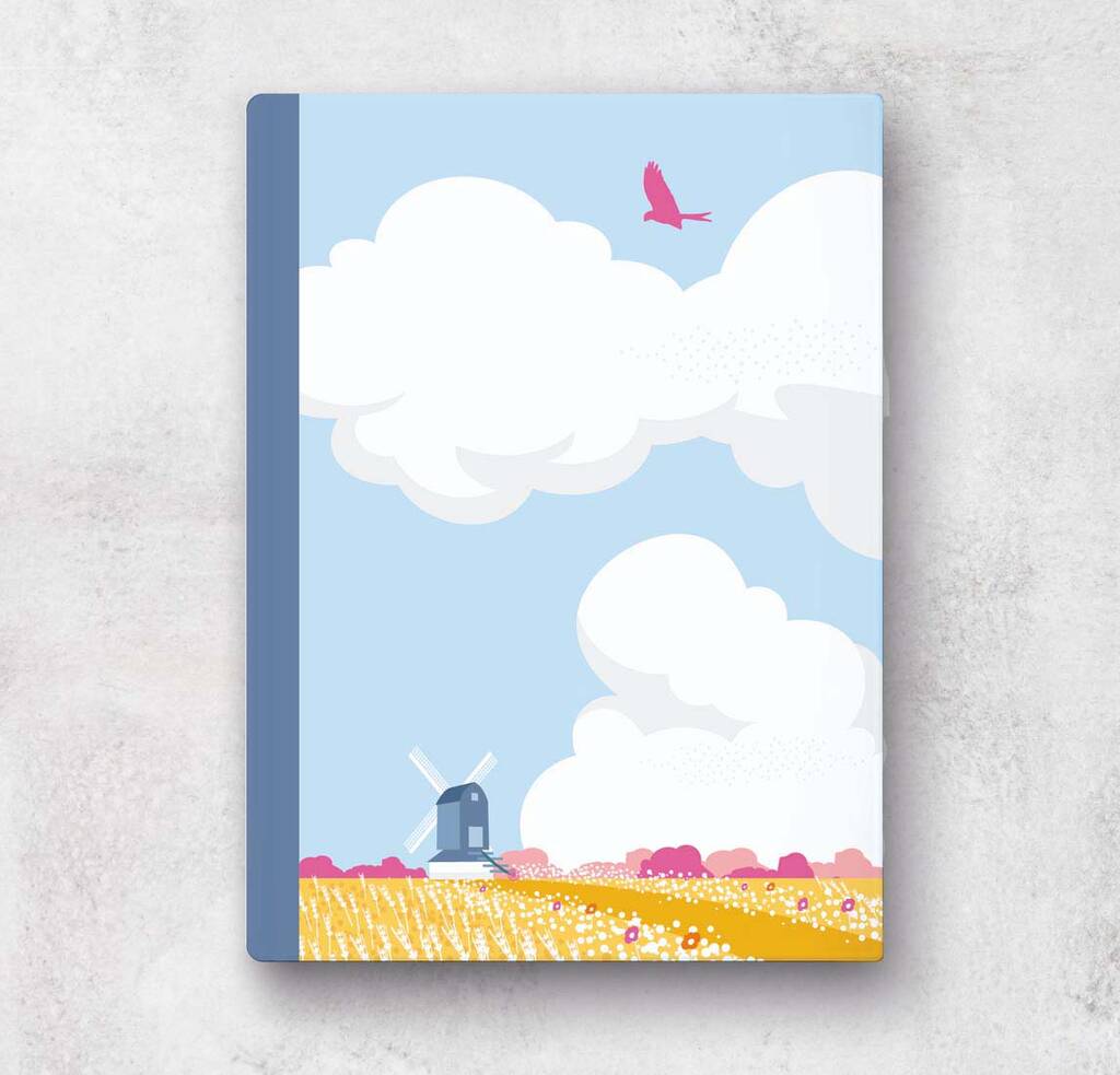 Big Skies And Windmills A5 Journal Lined Pages, 1 of 2