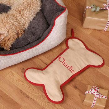 Pet Parents Personalised Cotton Christmas Stockings, 4 of 4