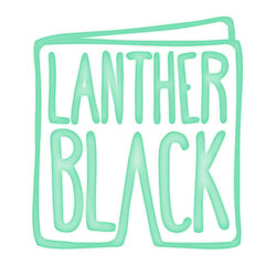 Lanther Black Logo in Green
