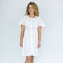 Women's White Cotton Alexandra Personalised Nightdress, thumbnail 1 of 4