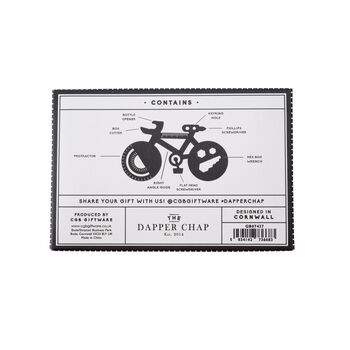 Dapper Chap Bicycle Shaped Multi Tool In Gift Box, 4 of 4