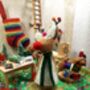 Handmade Felt Sassy Rudolph Christmas Tree Topper, thumbnail 2 of 5