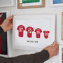 Personalised Family Football Shirt Print, thumbnail 2 of 5