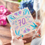 Floral 70th Birthday Age Card Sent Direct, thumbnail 1 of 3