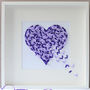 Framed 3D Feature Butterfly Heart Artwork, Two Colours, thumbnail 1 of 5