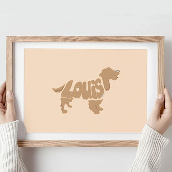 Personalised Cocker Spaniel Print, 8 of 10