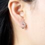 Baguette Cz Earrings 925 Sterling Silver, thumbnail 3 of 7