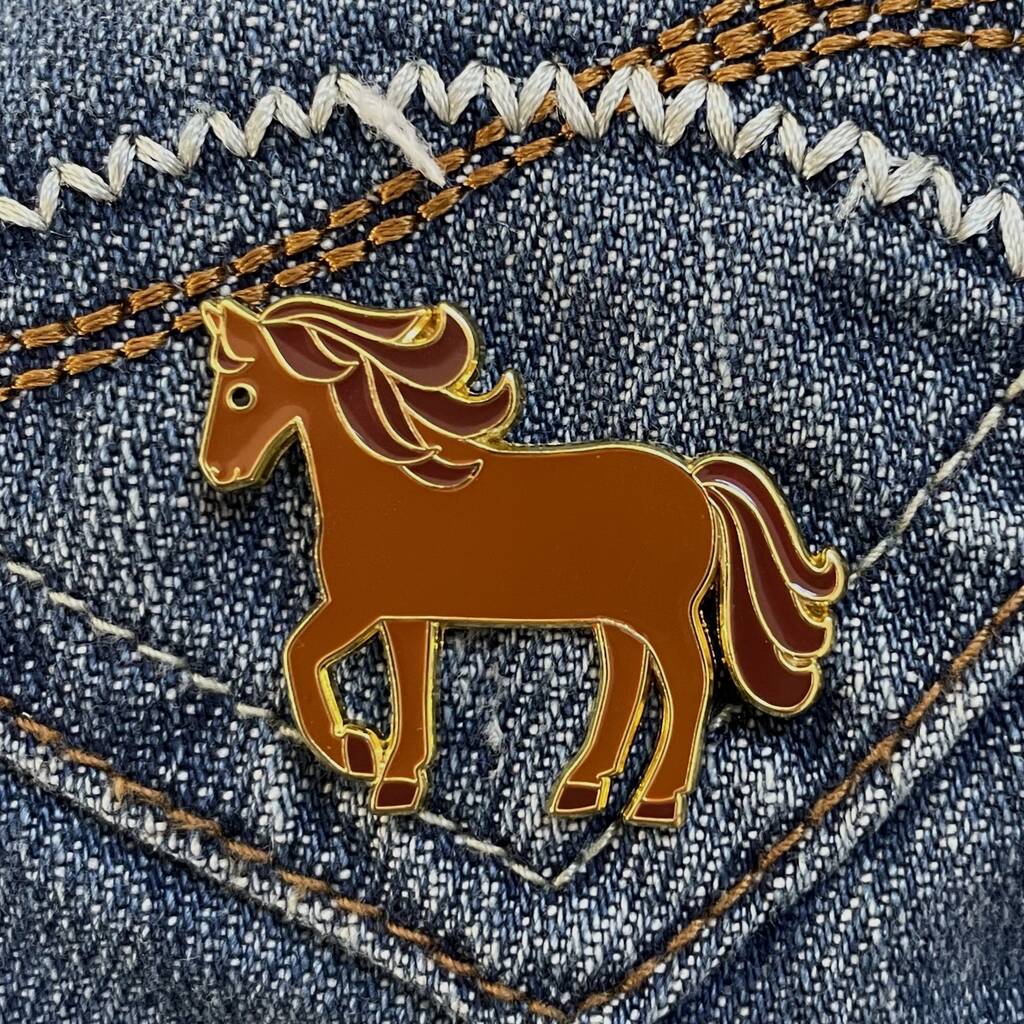 Horse Enamel Pin Badge, 1 of 6