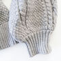 Bergen Cable Knit Jumper Grey, thumbnail 5 of 7