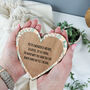 Hanging Wooden Heart For Mum, thumbnail 1 of 6