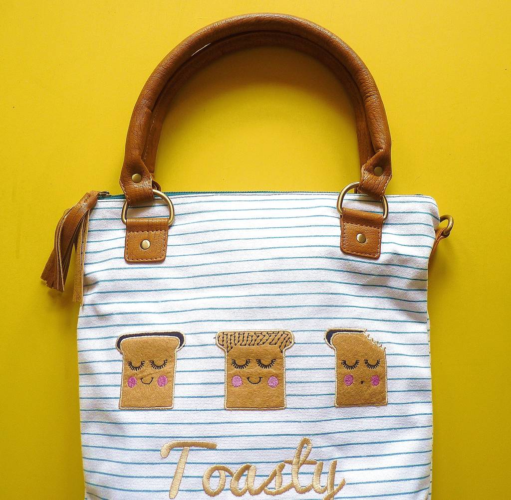 Toasty Stripe Canvas Tote, 1 of 4