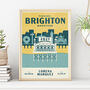 Personalised Brighton Marathon Print, Unframed, thumbnail 1 of 4