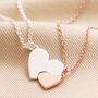 Mother And Child Set Of Two Heart Puzzle Necklaces, thumbnail 3 of 10