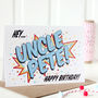 Personalised Happy Birthday Card, Pop Art Style, thumbnail 6 of 8