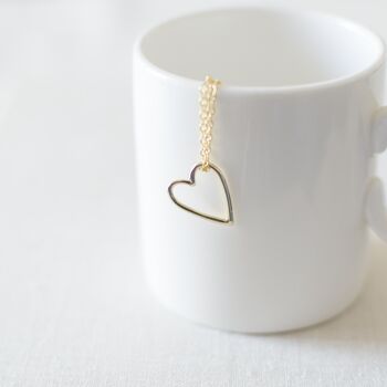 Gold Plated Heart Necklace, 3 of 6