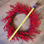60cm Artificial Christmas Red Berry Floristry Wreath, thumbnail 6 of 6