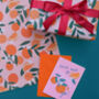 Sevilla Oranges Wrapping Paper, thumbnail 6 of 7