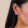 Five Petals Earrings In Pink Shell, thumbnail 1 of 3