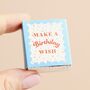 Tiny Matchbox Ceramic Birthday Cake Token, thumbnail 3 of 3