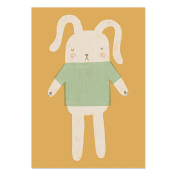 Bunny Toy Children's Print, 2 of 4