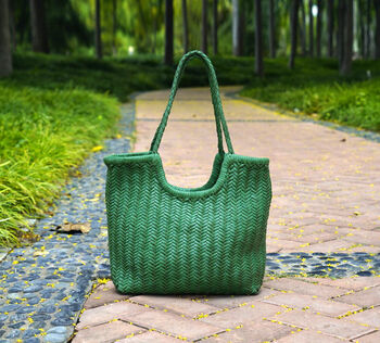 Weaving Leather Handbag, 8 of 8