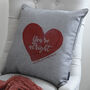 Personalised Watercolour Heart Cushion, thumbnail 2 of 4