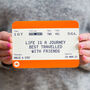 Personalised Train Ticket Card For Friend, thumbnail 1 of 2