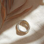 Personalised Interlinked Infinity Silver Band Ring, thumbnail 5 of 9