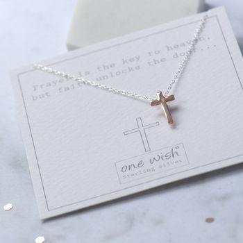 Cross Sterling Silver Necklace, 2 of 11