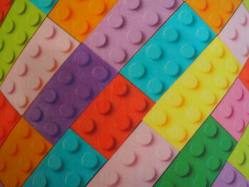 Bright Lego Style Multi Coloured Blocks Lampshade, 5 of 5