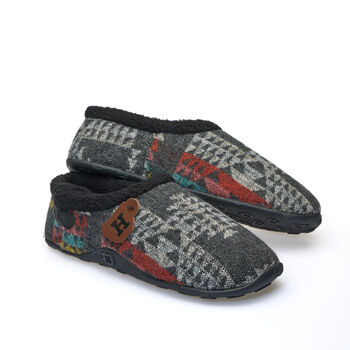 Mitch Aztec Patterned Mens Slippers Indoor/Garden Shoes, 4 of 12