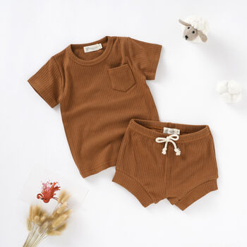 Organic Cotton Short Sleeve Coord Sets, 5 of 7