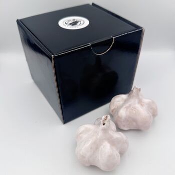 Home Decor Accessory Handmade Ceramic Garlic, 7 of 11