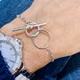 Infinity Link Toggle Clasp Bracelet, thumbnail 2 of 2