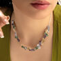 Colourful Geometric Statement Contemporary Textured Necklace, thumbnail 1 of 5