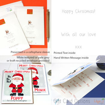 Personalised Santa Baby 1st Christmas Card, 10 of 10